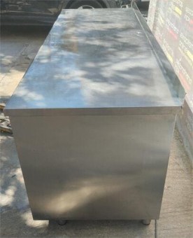 Ερμάριο Ανοξείδωτο Με 2 Συρόμενες Πόρτες 250x80x86 Μεταχειρισμένη